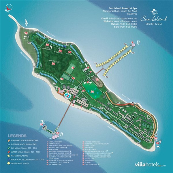Villa Park Sun Island mapa areálu | Villa Park Sun Island