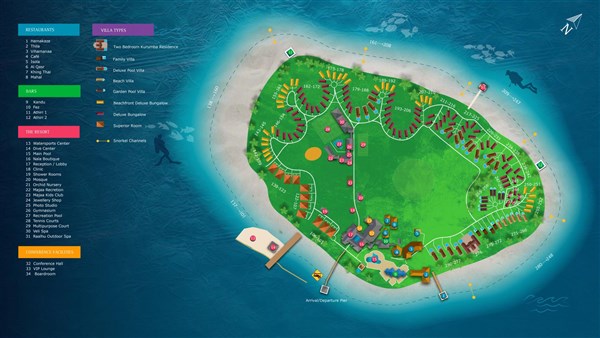 Kurumba Maldives mapa areálu | Kurumba Maldives
