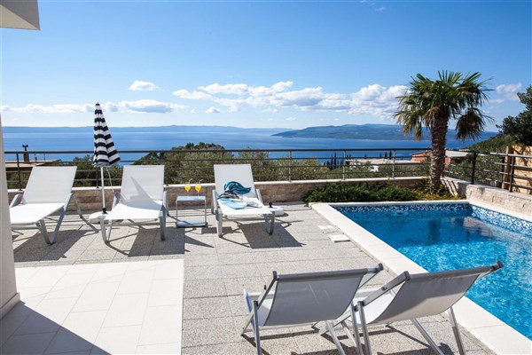 Luxury Villa Blue Silk