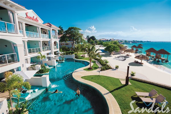 Sandals Montego Bay pohled na hotel | Sandals Montego Bay