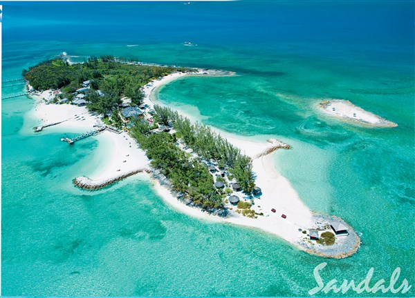 Sandals Royal Bahamian pohled na soukromý ostrov | Sandals Royal Bahamian