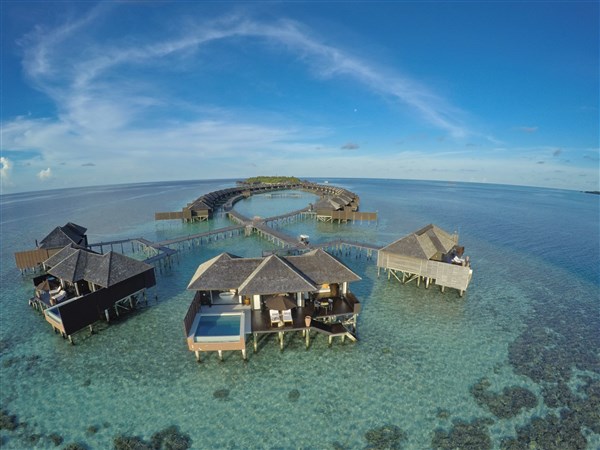 Lily Beach Spa Resort & Spa pohled na vily s výhledem na západ | Lily Beach Spa Resort & Spa