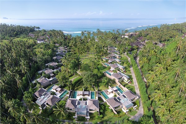 Letecký pohled na hotel | Candi Beach Resort & Spa