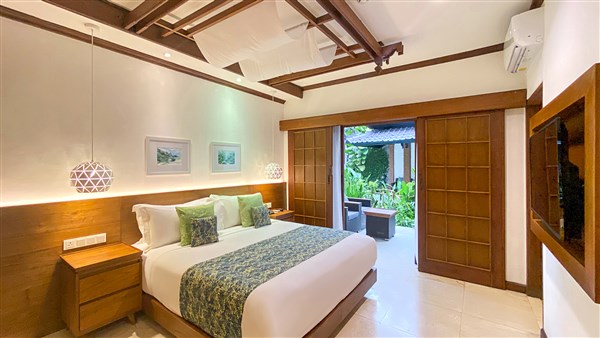 Ložnice pokoje Deluxe Garden Room | Candi Beach Resort & Spa