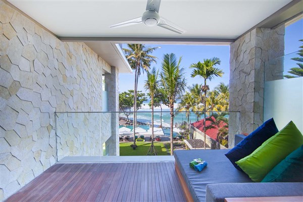 Balkón s výhledem na oceán pokoje Junior Suite Ocean View | Candi Beach Resort & Spa